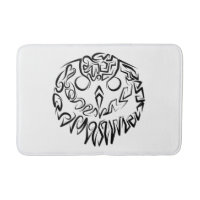 Chouette tribale noire et blanche