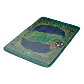 Tapis De Bain Chouette verte celtique (Angle)