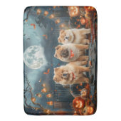Tapis De Bain Chow Chow Halloween Éffrayant (devant Vertical)