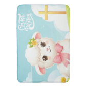 Tapis De Bain Christ/Pâques/agneau/croix (devant Vertical)