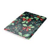 Tapis De Bain Christmas Holly Berry Motif (Angle)