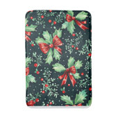Tapis De Bain Christmas Holly Berry Motif (Devant (Vertical))
