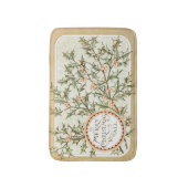 Tapis De Bain Christmas Holly Jolie Antique Salutation (Devant (Vertical))