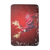 Tapis De Bain Christmas Party Red Reindeer Winter Holidays (Devant (Vertical))