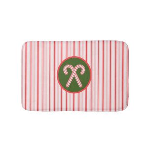 Tapis De Bain Christmas/peppermint striped