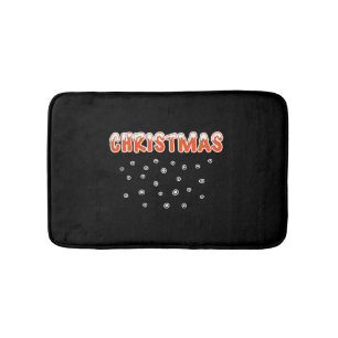 Tapis De Bain CHRISTMAS Snow and Snowballs