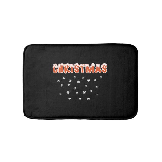 Tapis De Bain CHRISTMAS Snow and Snowballs (Devant)