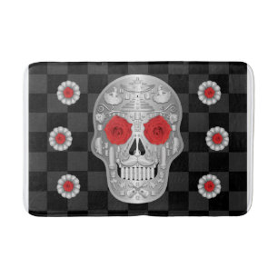 Tapis De Bain Chrome Calavera (Rose rouge) Mat de bain
