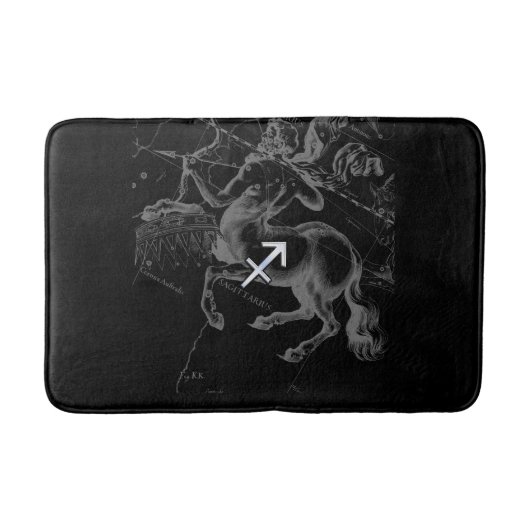 Tapis De Bain Chrome Comme Sagittarius Connexion Hevelius Noir (Devant)