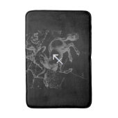 Tapis De Bain Chrome Comme Sagittarius Connexion Hevelius Noir (Devant (Vertical))