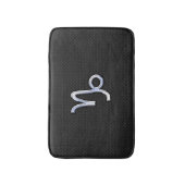 Tapis De Bain Chrome moderne comme Capricorne Se connecter style (Devant (Vertical))