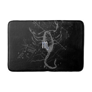 Tapis De Bain Chrome Style Scorpio Zodiac Sign on Hevelius