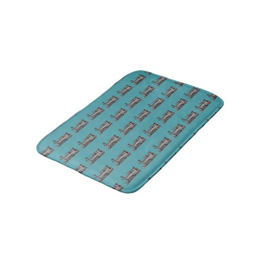 Tapis De Bain Chrome Train Ride (Angle)