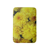 Tapis De Bain Chrysanthèmes jaune vif Floral (Devant (Vertical))