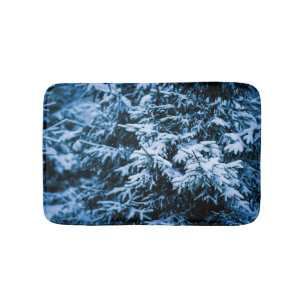 Tapis De Bain Chute de neige Arbre de Noël d'hiver
