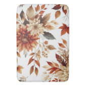 Tapis De Bain Chute Florale Fleur de cuivre et Mat de bain Feuil (devant Vertical)