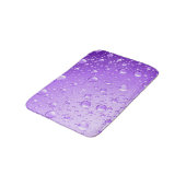Tapis De Bain Chutes de pluie Abstraite violet métallique (Angle)