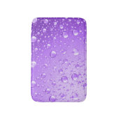 Tapis De Bain Chutes de pluie Abstraite violet métallique (Devant (Vertical))
