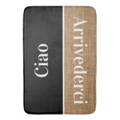 Tapis De Bain Ciao - salutations en italien (devant Vertical)