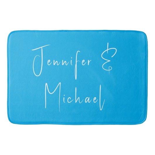 Tapis De Bain Ciel bleu classique mariage (Devant)