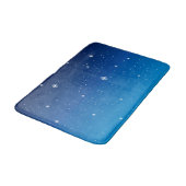Tapis De Bain Ciel nocturne étoilé bleu profond (Angle)