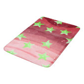 Tapis De Bain ciel rouge avec étoiles (Angle)