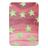 Tapis De Bain ciel rouge avec étoiles (devant Vertical)
