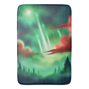 Tapis De Bain ciel vert