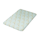 Tapis De Bain Cils en Or Menthe (Angle)