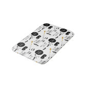 Tapis De Bain Cils Glam Noir Or (Angle)