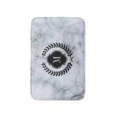 Tapis De Bain Cimetière en pierre de Marbre blanc noir (Devant (Vertical))