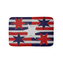 Cinq étoiles et rayures patriotiques