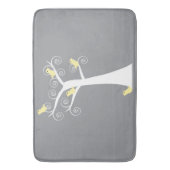 Tapis De Bain Cinq oiseaux jaunes dans un arbre (devant Vertical)