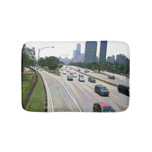 Tapis De Bain Circulation à Chicago dans Sandstone (Devant)