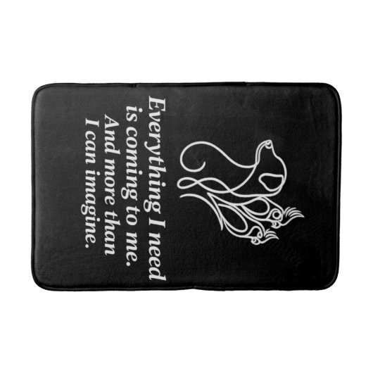 Tapis de bain citation affirmation manifestation (Devant)
