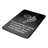 Tapis de bain citation affirmation manifestation (Angle)
