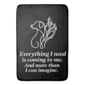 Tapis de bain citation affirmation manifestation (devant Vertical)