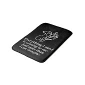 Tapis de bain citation affirmation manifestation (Angle)
