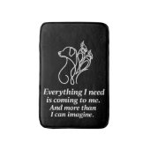 Tapis de bain citation affirmation manifestation (Devant (Vertical))