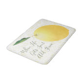 Tapis De Bain Citation amusante de citrons d'agrumes (Angle)