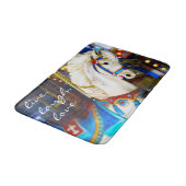 Tapis De Bain Citation d'amour en direct Carousel blanc Photo (Angle)