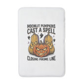 Tapis De Bain Citation de citrouille d'Halloween Jack O Lantern (Devant (Vertical))