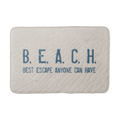 Tapis De Bain Citation De Plage À L'Épée Blanche (Devant)
