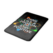 Tapis De Bain Citation de science moderne cool et positive (Angle)