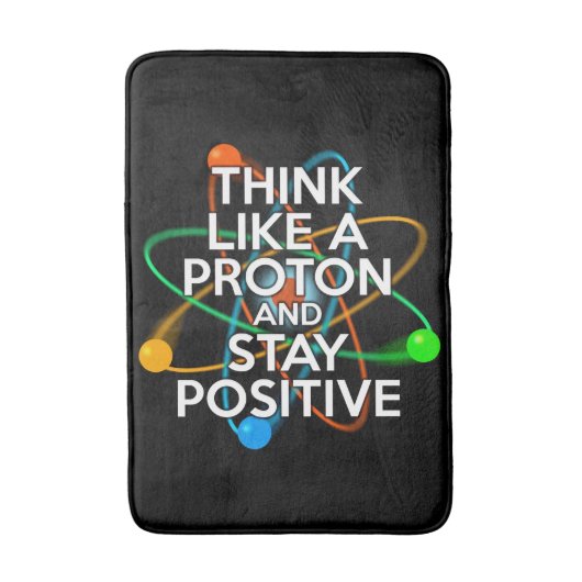 Tapis De Bain Citation de science moderne cool et positive (Devant (Vertical))