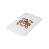 Tapis De Bain Citation de sorcière d'Halloween Design vectoriel (Angle)