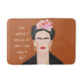 Tapis De Bain Citation Inspirationnelle Frida Kahlo Illustration (Devant)