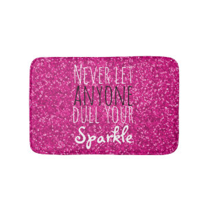 Tapis De Bain Citation inspirée de parties scintillantes de
