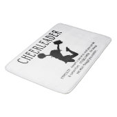 Tapis De Bain Citation Pom-pom girl inspirante (Angle)