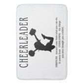 Tapis De Bain Citation Pom-pom girl inspirante (devant Vertical)